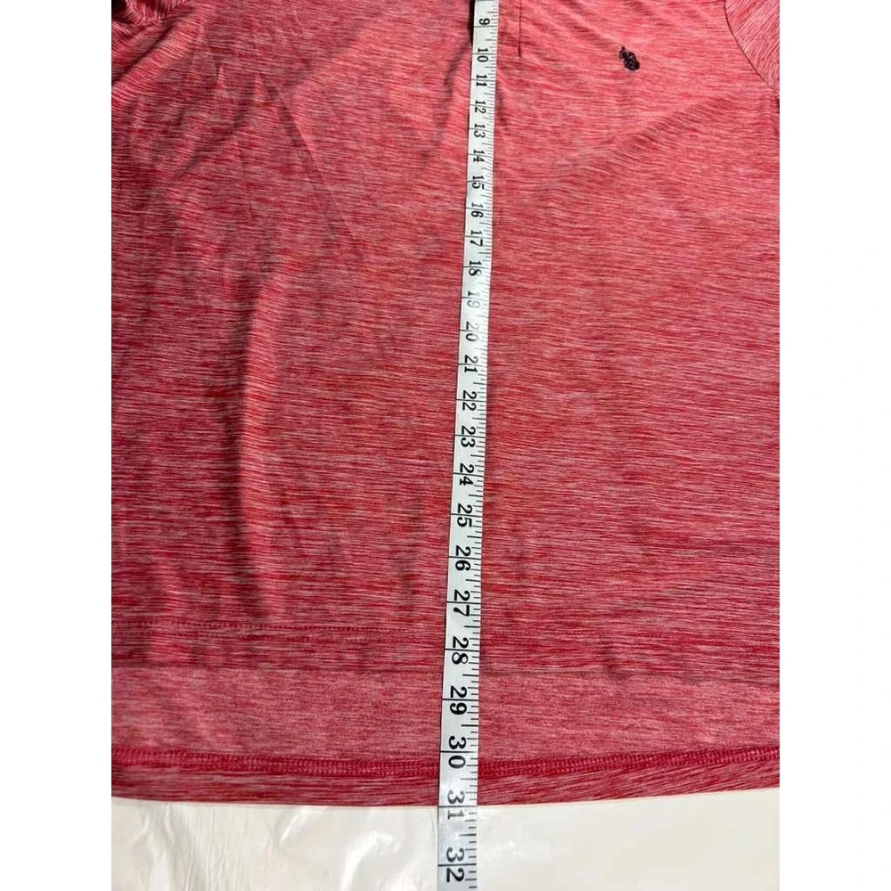 US Polo Assn Mens Polo Shirt Red Space Dye Short Sleeve L 11‎ 8028 47